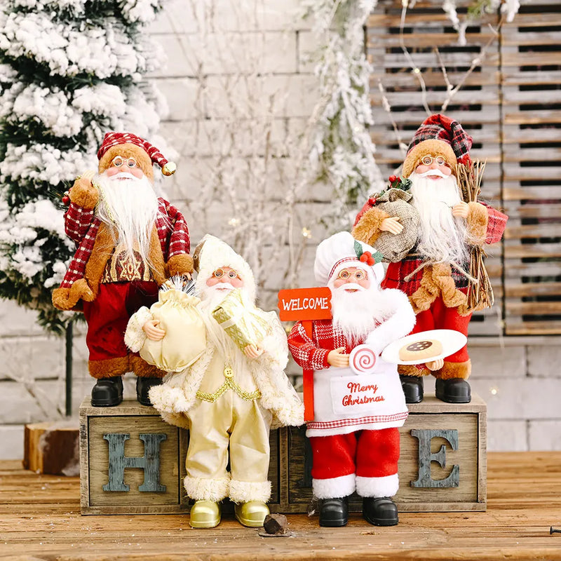 Papai Noel em vários modelos - Tamanho grande